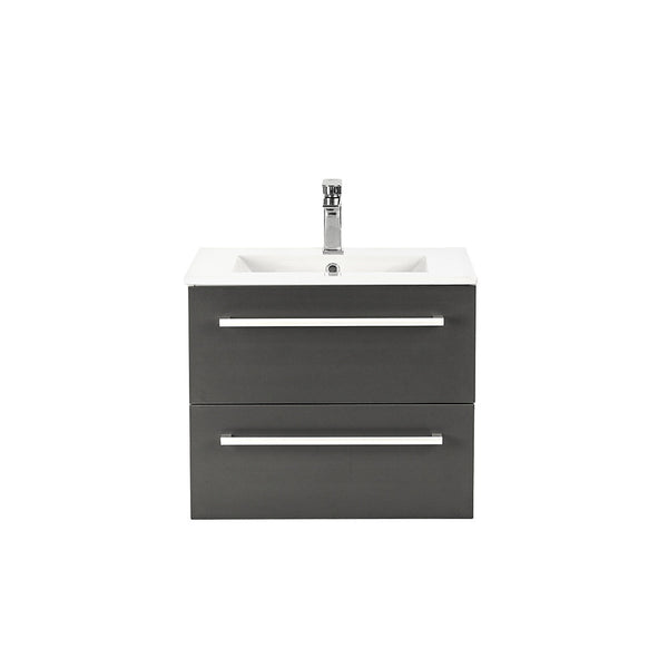 Leziter Masca chiuveta baie Vario Clam 60 cu lavoar, alb-antracit