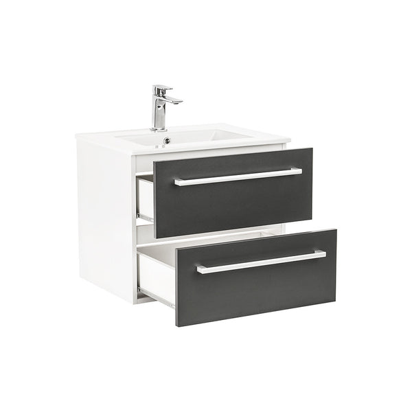 Leziter Masca chiuveta baie Vario Clam 60 cu lavoar, alb-antracit
