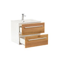 Leziter Set mobilier baie Vario Clam 60, stejar alb
