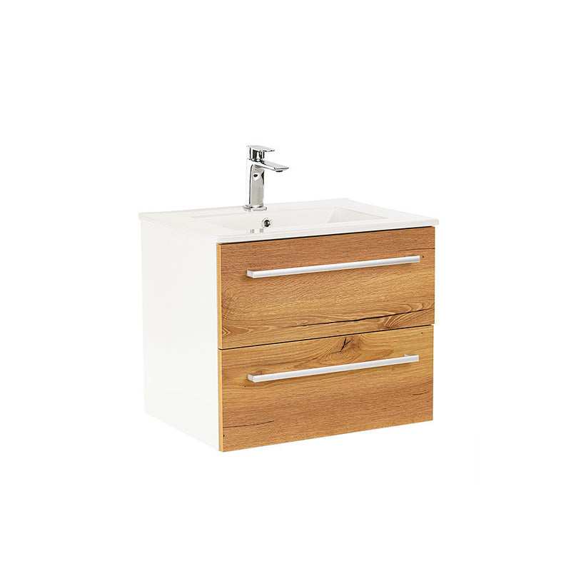 Leziter Masca chiuveta baie Vario Clam 60 cu lavoar, stejar alb