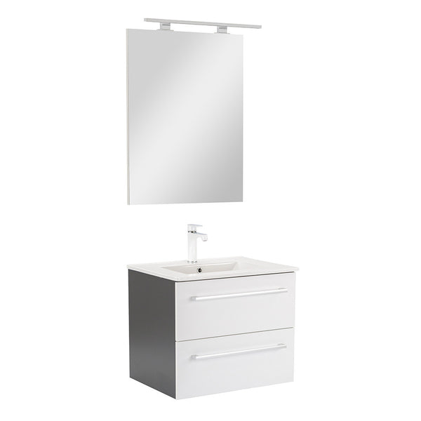 Leziter Set mobilier baie Vario Clam 60, antracit-alb