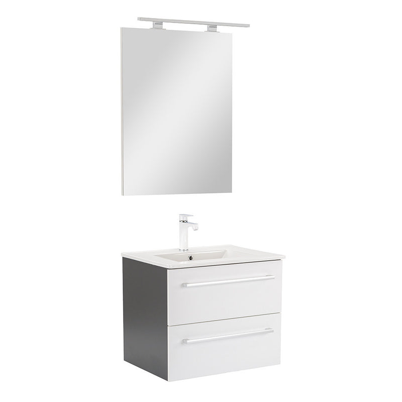 Leziter Set mobilier baie Vario Clam 60, antracit-alb