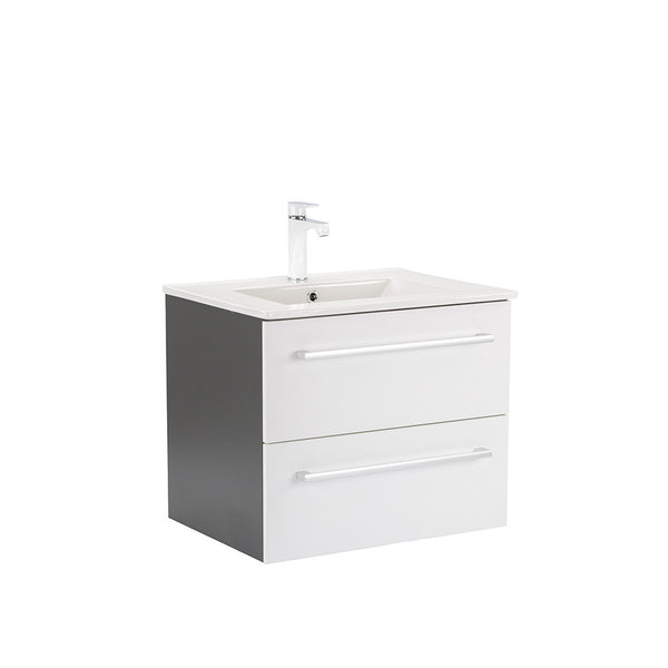 Leziter Masca chiuveta baie Vario Clam 60 cu lavoar, antracit-alb
