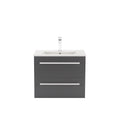 Leziter Masca chiuveta baie Vario Clam 60 cu lavoar, antracit-antracit