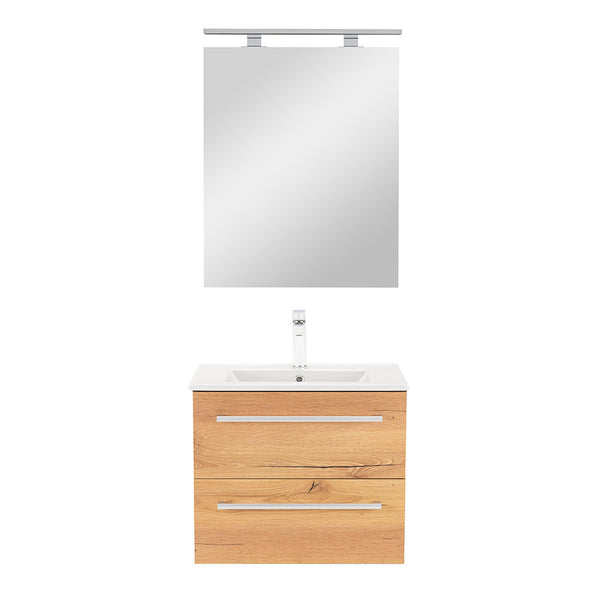Leziter Set mobilier baie Vario Clam 60, antracit-stejar