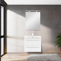 Leziter Set mobilier baie Vario Clam 60, stejar-alb