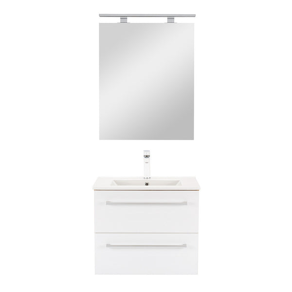 Leziter Set mobilier baie Vario Clam 60, stejar-alb