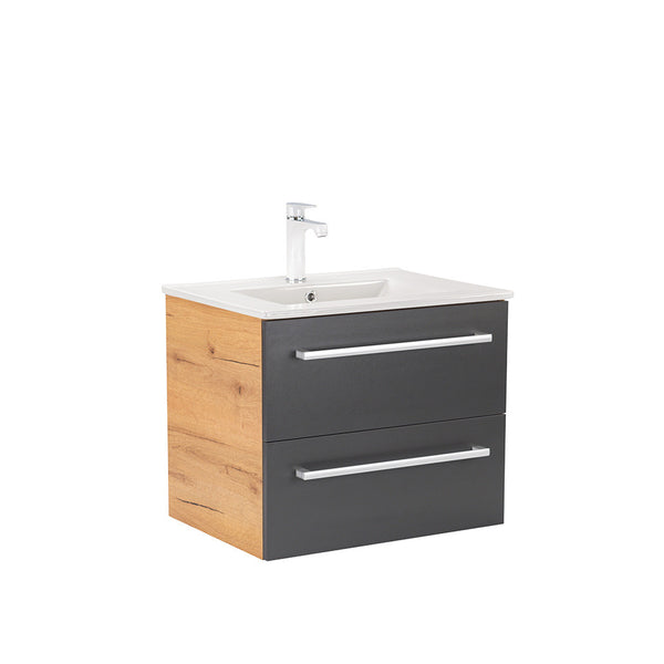 Leziter Masca chiuveta baie Vario Clam 60 cu lavoar, stejar-antracit