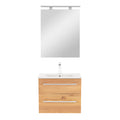 Leziter Set mobilier baie Vario Clam 60, stejar-stejar