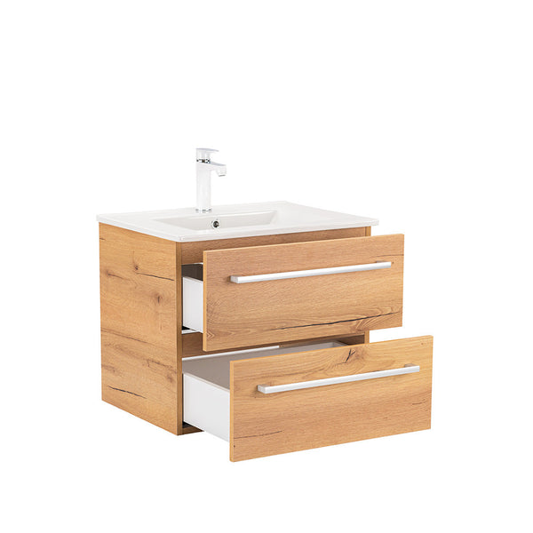 Leziter Masca chiuveta baie Vario Clam 60 cu lavoar, stejar-stejar