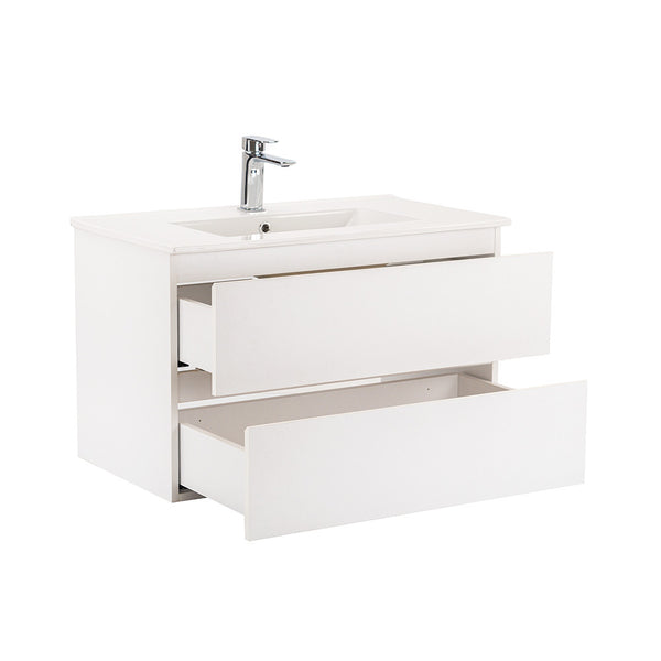 Leziter Set mobilier baie Vario Forte 80, alb-alb
