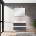 Leziter Set mobilier baie Vario Forte 80, alb-antracit