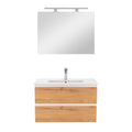 Leziter Set mobilier baie Vario Forte 80, stejar alb