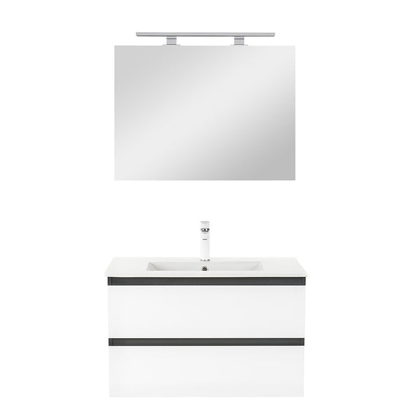Leziter Set mobilier baie Vario Forte 80, antracit-alb