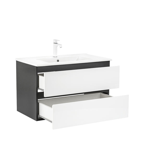 Leziter Set mobilier baie Vario Forte 80, antracit-alb