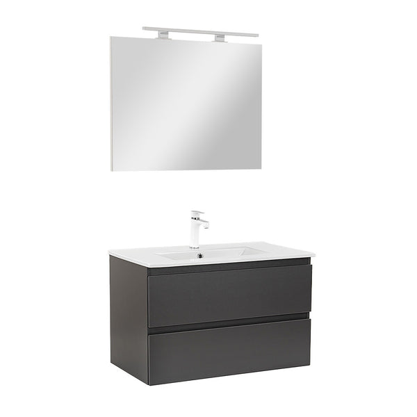 Leziter Set mobilier baie Vario Forte 80, antracit-antracit