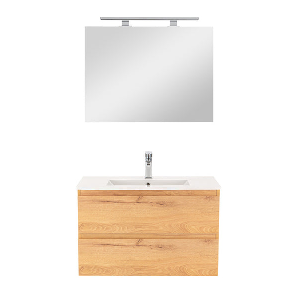 Leziter Set mobilier baie Vario Forte 80, stejar-stejar