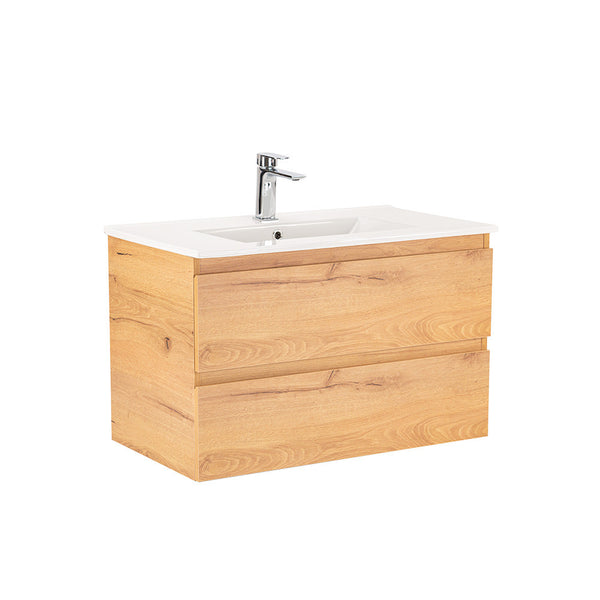 Leziter Masca chiuveta baie Vario Forte 80 cu lavoar, stejar-stejar