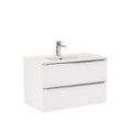 Leziter Masca chiuveta baie Vario Trim 80 cu lavoar, alb-alb