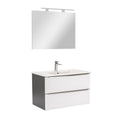 Leziter Set mobilier baie Vario Trim 80, antracit-alb