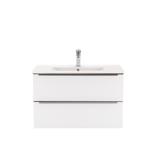 Leziter Masca chiuveta baie Vario Trim 80 cu lavoar, antracit-alb