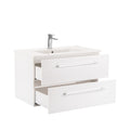 Leziter Set mobilier baie Vario Clam 80, alb-alb