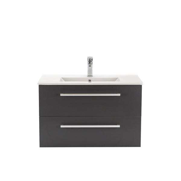 Leziter Masca chiuveta baie Vario Clam 80 cu lavoar, alb-antracit