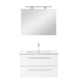 Leziter Set mobilier baie Vario Clam 80, antracit-alb