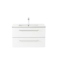 Leziter Masca chiuveta baie Vario Clam 80 cu lavoar, antracit-alb