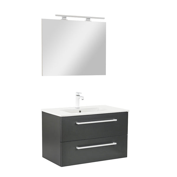 Leziter Set mobilier baie Vario Clam 80, antracit-antracit