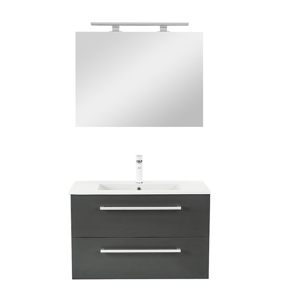 Leziter Set mobilier baie Vario Clam 80, antracit-antracit