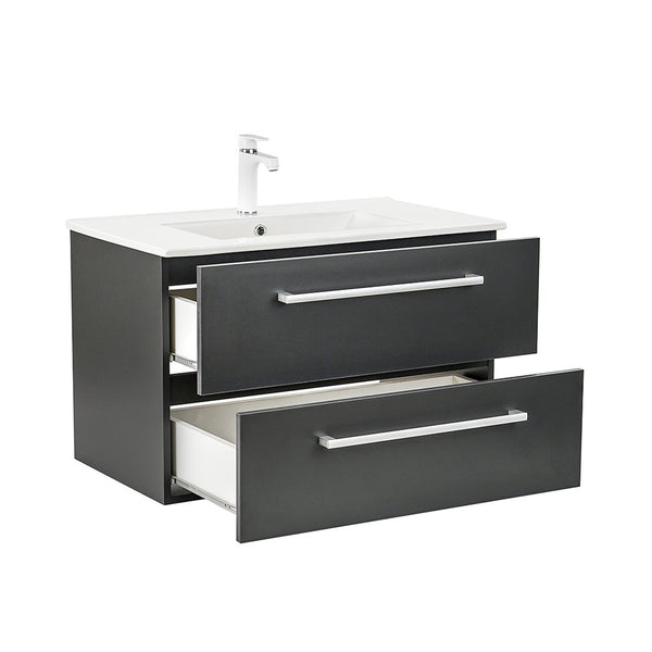Leziter Set mobilier baie Vario Clam 80, antracit-antracit