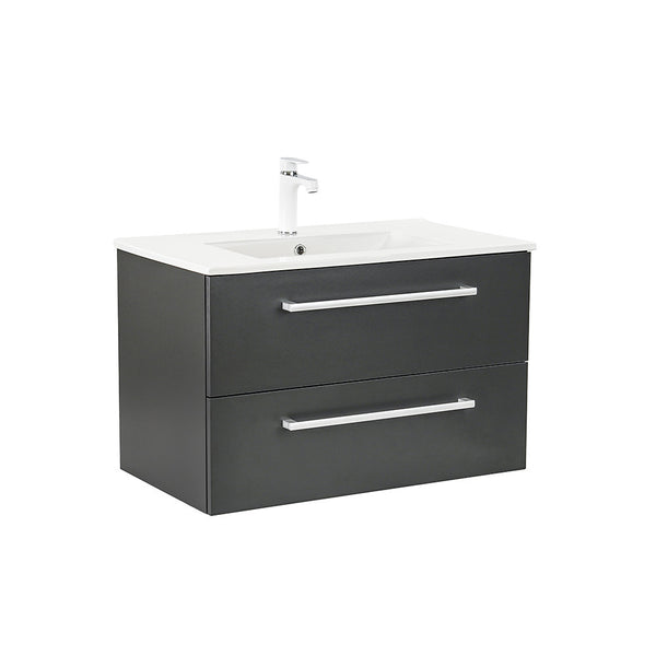 Leziter Masca chiuveta baie Vario Clam 80 cu lavoar, antracit-antracit