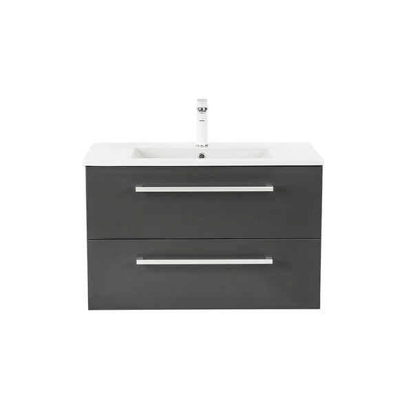 Leziter Masca chiuveta baie Vario Clam 80 cu lavoar, antracit-antracit