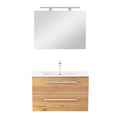Leziter Set mobilier baie Vario Clam 80, antracit-stejar