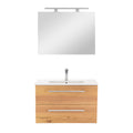 Leziter Set mobilier baie Vario Clam 80, stejar-stejar