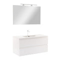 Leziter Set mobilier baie Vario Forte 100, alb-alb
