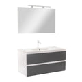 Leziter Set mobilier baie Vario Forte 100, alb-antracit