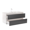 Leziter Set mobilier baie Vario Forte 100, alb-antracit
