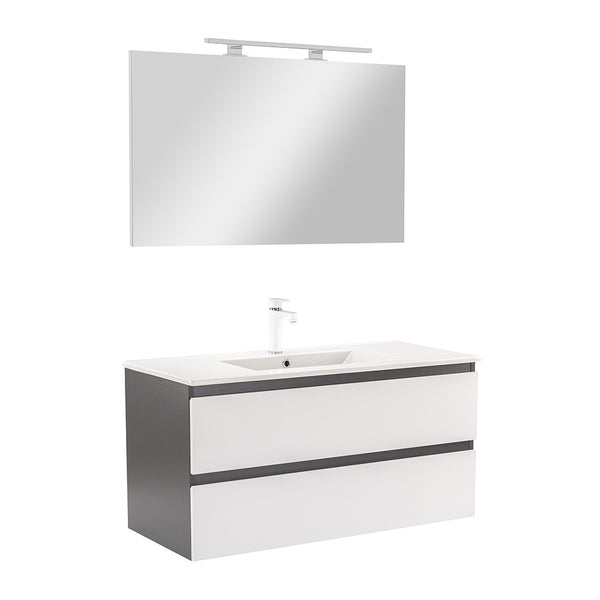 Leziter Set mobilier baie Vario Forte 100, antracit-alb