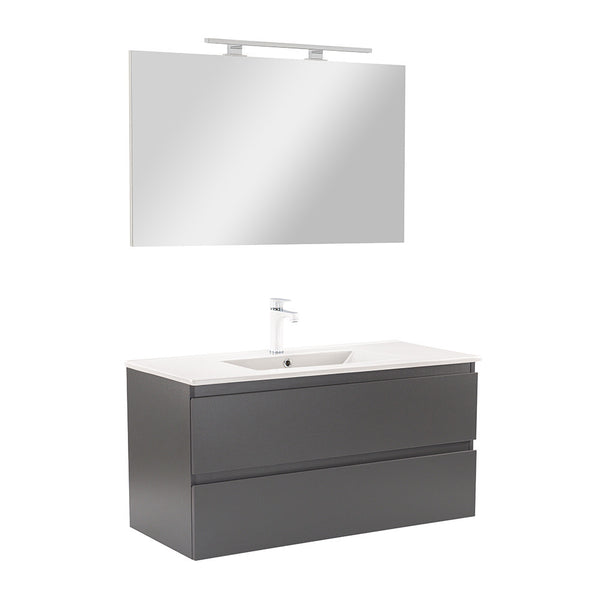 Leziter Set mobilier baie Vario Forte 100, antracit-antracit