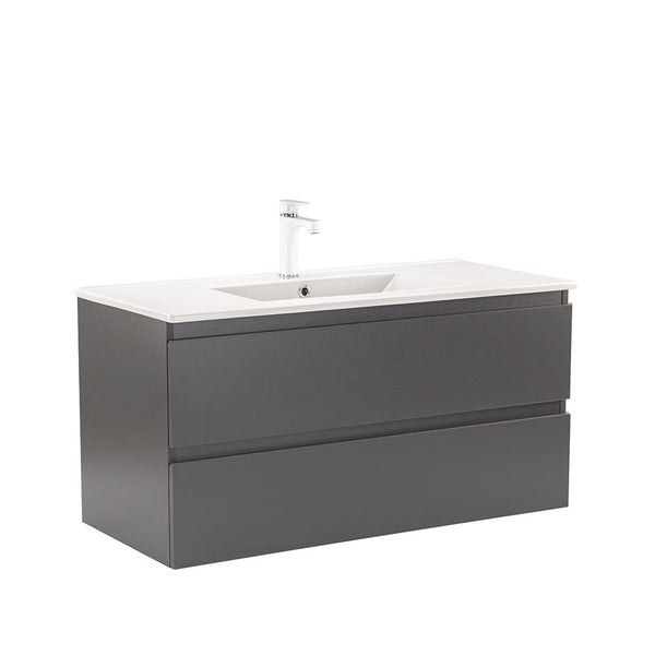 Leziter Masca chiuveta baie Vario Forte 100 cu lavoar, antracit-antracit