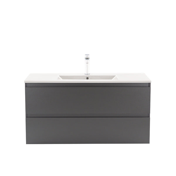 Leziter Masca chiuveta baie Vario Forte 100 cu lavoar, antracit-antracit