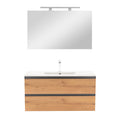 Leziter Set mobilier baie Vario Forte 100, antracit-stejar