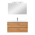 Leziter Set mobilier baie Vario Forte 100, stejar-stejar