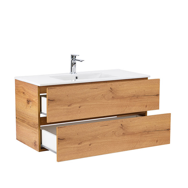 Leziter Set mobilier baie Vario Forte 100, stejar-stejar