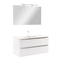 Leziter Set mobilier baie Vario Trim 100, alb-alb
