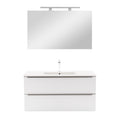 Leziter Set mobilier baie Vario Trim 100, alb-alb