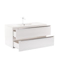 Leziter Set mobilier baie Vario Trim 100, alb-alb