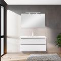 Leziter Masca chiuveta baie Vario Trim 100 cu lavoar, alb-alb